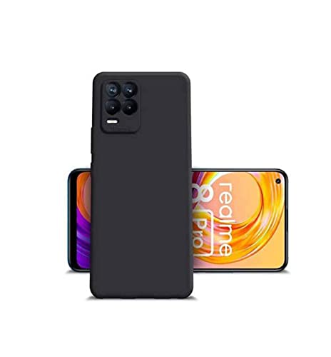 Image of Mobile Back Cover Case for Realme 8 (Silicone Case|CameraProtection|Black SC1510)