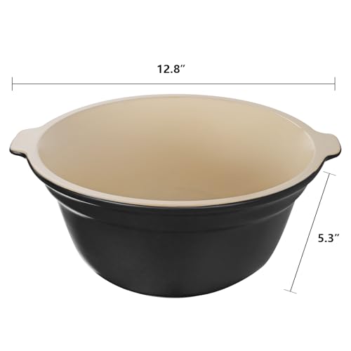 Tazón de cerámica Zing 5 qt grande para cocina miniatura 7