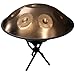 Shelter HP55-GD - HandPan in D minor, handmade, gold finish, bag+tripod+mallets included