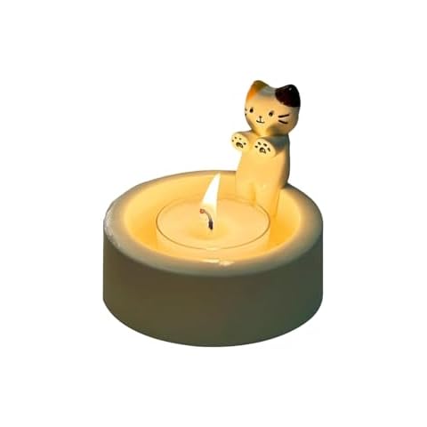 Cat Candle Holder for Cozy Atmosphere Cover