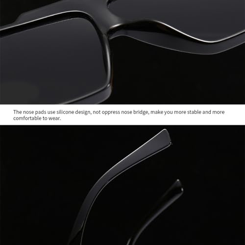 Lunettes de soleil à monture large pour masquer la fatigue avec style