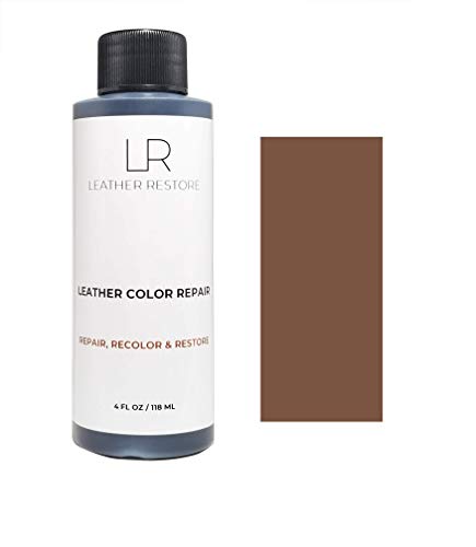 Leather Restore Leather Color Repair, Medium Brown 4 OZ - Repair, Recolor and Restore Couch, Furniture, Auto Interior, Car Seats, Vinyl and Shoes