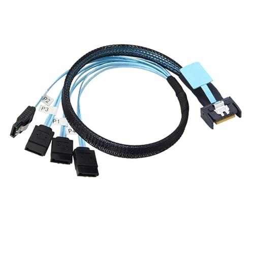 Cable Extensor 8654 MCIO 4I 38Pin a 4X SATA PCI-E PCIE5.0 miniatura 3