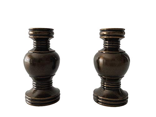 仏具 華鋲 色付 高さ3.0寸 対 (2個で1組) 花鋲 【浄土真宗本願寺派 西】