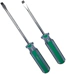 4-Piece Tournevis magnétiques à tête plate, outils à main 6x100mm, 6x125mm, 6x150mm 6x200mm pour la maison, automobile, et DIY Projets