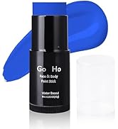 Go Ho Blue Face Paint Stick,Water Based Washable Face Paint Makeup Stick,Non-toxic Full-coverage ...