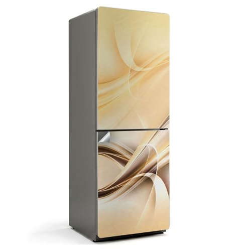 Vinilo lavable de cocina autoadhesivo e impermeable con ondas abstractas para neveras 2