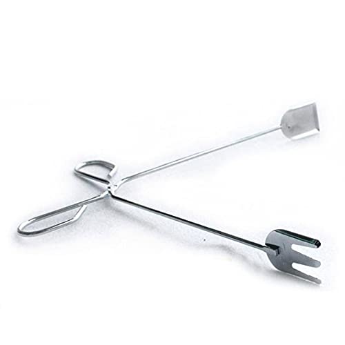 MRKU Pinzas de Cocina de Acero Inoxidable para Alimentos, Pinzas para Pan, Pinzas para repostería, Pinzas para Barbacoa