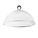 UPKOCH - Cappa anti-mosche in acciaio inox, con filtro a rete, per cibo, ombrello per alimenti, campana per formaggio, campana per torte, copertura a rete, 30 cm (argento)