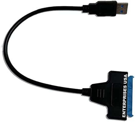 SATA to USB Cable,USB 3.0 to SATA III Hard Drive Adapter Converter for 2.5 Inch SSD & HDD Data Transfer, Support UASP (Black) Enterprises USA