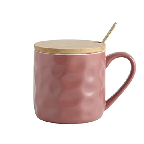 オートミールカップ 家庭用コーヒーマグ 朝食用ミルク 蓋付きスプーン 学校 オフィス セラミックティー
