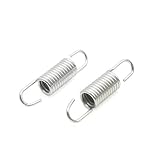 sourcing map 2Pcs 6cm métal Ton Argent Long Ressort Rappel pédale Frein Moto