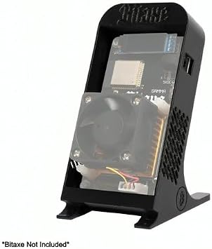 Bitcoin Merch - Bitaxe Standing Case (Black)