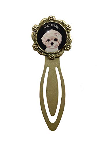 マルチーズ ブックマーカー クリップ イヌ ブックマーク しおり 犬