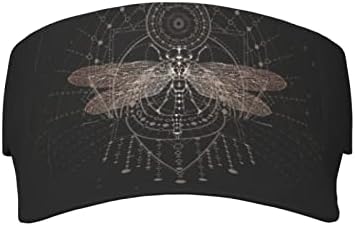 Tarot Dragonfly Sun Visor Hat Womens Mens Outdoor Sport Tennis Golf Visor Adjustable Summer Sun Hats for Women Men
