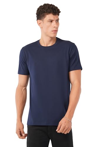 Men’s Cotton T Shirt Combo Pack of 3 – Plain Round Neck Solid Bla...