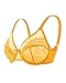 HSIA Minimizer Bras for Women Enchante Full Coverage Underwire Bras Plus Size Lifting Floral Lace Bra for Heavy Breast