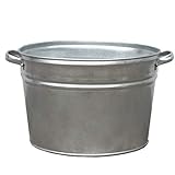 zinkeimer weiß Die Zinkwanne ist als Miniteich oder Pflanzkübel nutzbar