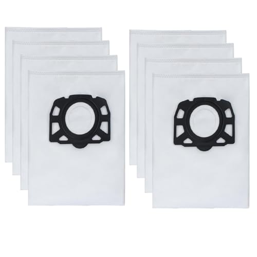 8 bolsas de aspiradora para Kärcher WD4 WD5 WD6 WD5 P WD6 P MV4 MV5 MV6/Premium, Kärcher bolsas accesorios para aspiradora KFI 487, aspiradora en seco y húmedo