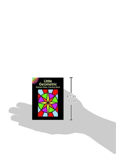 Little Geometric Stained Glass Coloring Book
