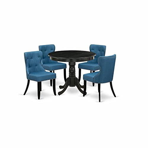 East West Furniture ANSI5-ABK-21, Madera, Small