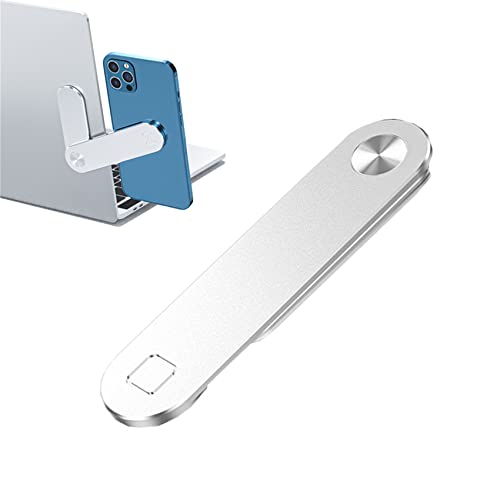 zoerbufan Support Magnétique pour Ordinateur Portable, Support Téléphone Portable, Smartphone Ajustable Universel, Support d'ordinateur Portable Pliable pour Phone, Galaxy S21/A52/A12