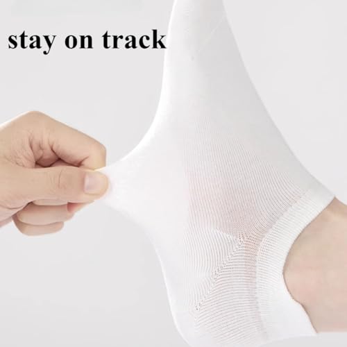 6 pairs 100% Cotton Thin Socks Women No Show Casual Lightweight Low Cut Ankle Socks Non Drop Heel Soft Breathable 4-8.54