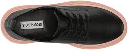 Steve Madden Women's Malene Loafer, Black/Pink, 6 | Image 4