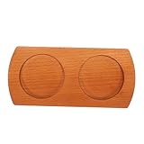 Toyvian Bandeja de Madera para Molinillos de Sal y Pimienta con Base Antideslizante Soporte Estable para Molinillos Dobles Organizador Compacto para Cocina y Mesa de Comedor