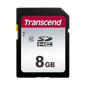 Transcend 8GB Highspeed SDXC Speicherkarte (für Digitalkameras; Fotos & Videos; Autoradio) Klasse 10, UHS-I U3, Video Speed Class V30 für 4K Ultra HD - TS8GSDC300S