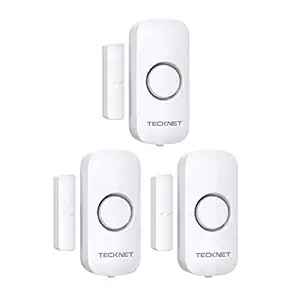 TECKNET Window Door Alarm, Door Alarms for Kids Safety, Door Alarms for Home Security, Security Systems for House, Cars, Sheds, Caravans(3 Pack)