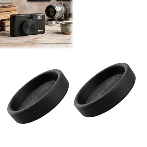 Tapa para lente compatible con cámara Camp Snap sin pantalla – cubierta protectora, protección contra polvo y arañazos con cierre tipo snap-on – mantiene la lente limpia e instalación fácil (negro) miniatura 1
