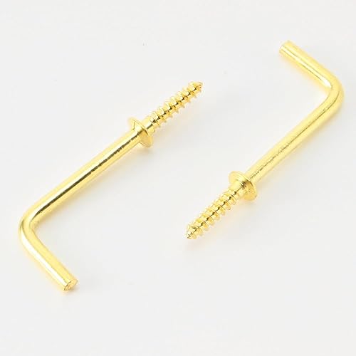 カインズ(CAINZ) ヨーオレ 38mm 入数2 真鍮 耐荷重9kg 洋折釘 ねじ込み式 洋灯吊り金具 洋灯吊金具 フック