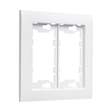 TayMac A2000W Allure Nonmetallic Wallplate Frame with 2-Gang, White