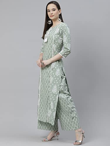 Image of Women's Rayon Straight Kurta Pant with Dupatta Set (Black)