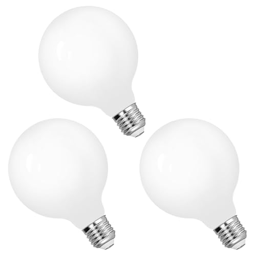 ENUOTEK Bombilla LED E27 Edison, 6W 680Lm Nature White 4000K, G95 Filamento Largo Globo Grande E27 LED, Reemplaza 60W Lámparas Incandescentes, para Lámpara de Pared Colgante, No Regulable Lote de 3