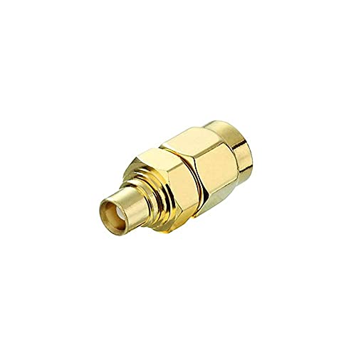 conecto SMA-MCX Adapter Coupler to Male Gold-Plated - for Connecting SMA to MCX Connectors Set of 1, 1er Set