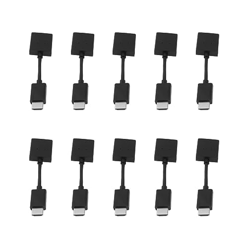 Adaptador para cable extendido y conector de audio y video Housoutil evita tirones en TV