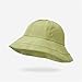 Women's Fashion Bucket Hat Packable Cotton Beach Sun Hats Summer Trendy Fisherman Cap for Womens Vacation Travel (US, Alpha, One Size, Yellow)