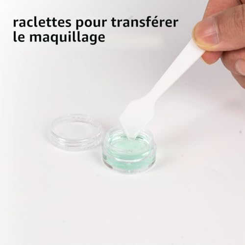 Sgehai Lot de 12 pots à cosmétiques vides en plastique de 5 ml, pour cosmétiques, pots de voyage avec couvercles, crème, articles de toilette transparents, 5 ml – vue 4