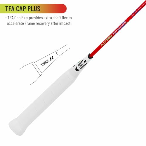 Raquette de badminton Yonex Astrox 02 Ability rouge cordée 4U4 pas cher