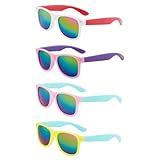 JDNFKG 4 Farblich Passende Sonnenbrillen Für Kinder, Modische Persönlichkeitssonnenbrillen, Trendige Accessoires, Sonnenschutzprodukte Für Den Außenbereich, Geeignet Für Radfahren, Aufführungen.