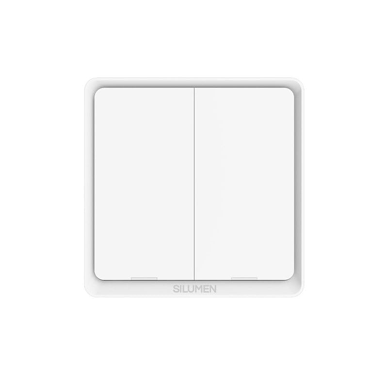Interrupteur Connecté Wifi Poussoir Blanc - Double Poussoir