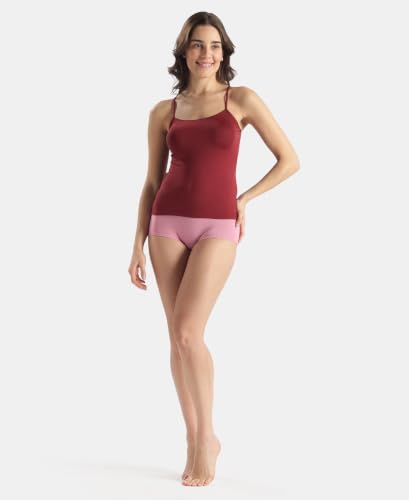 Image of Jockey 1805 Women Micro Modal Elastane Stretch Camisole with Adjustable Straps and StayFresh Treatment