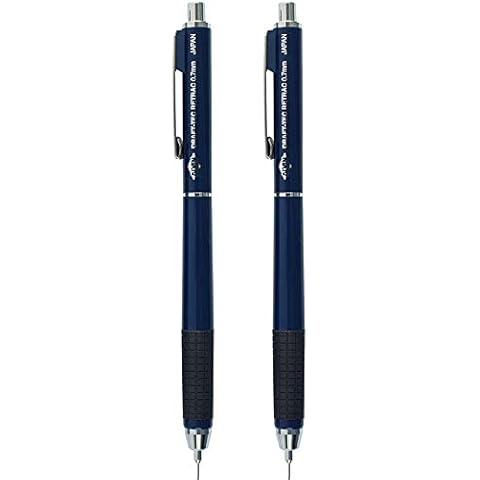 Alvin DR07 Draf-Tec Retrac Druckbleistift, 0,7 mm, Druckspitze, integrierter Radiergummi Cover