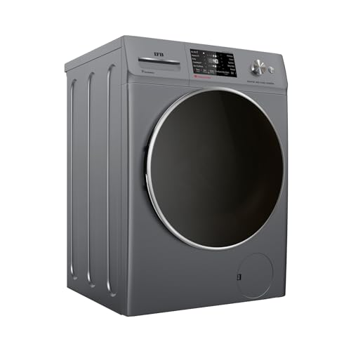Image of IFB 8 Kg 5 Star Front Load Washing Machine 2X Power Steam (SENATOR MSN 8012K, 1200 RPM, 2024 Model, Metallic Silver, Touch Control + Knob In-built Heater, 4 years Comprehensive Warranty)