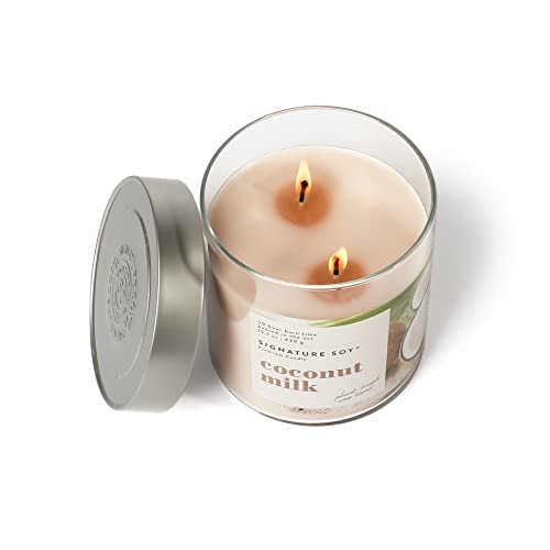 Signature Soy 18289041000 Lidded Coconut Milk Scented Candle, Large Jar thumb #1