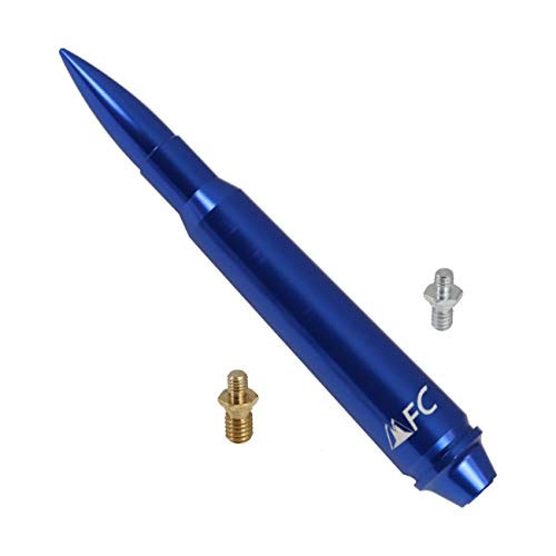 5.7" Blue Antenna in Heavy Gauge Billet Aluminum Replacement AM FM Radio Signal