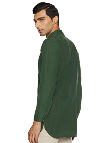 Image of Ethnix by Raymond Men's Cotton Kurta (RTHA00095-N5 Medium Green 96)
