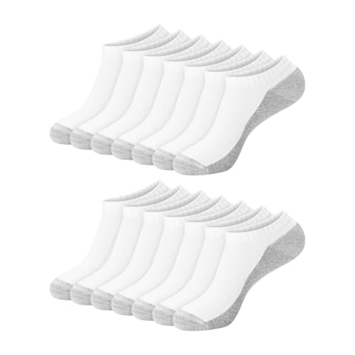 Image of Hanes Men's Socks, X-temp Cushioned Low Cut Socks, 12 & 14 Pair Packs